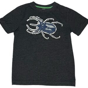 Gymboree size 7 dark gray stag beetle t-shirt